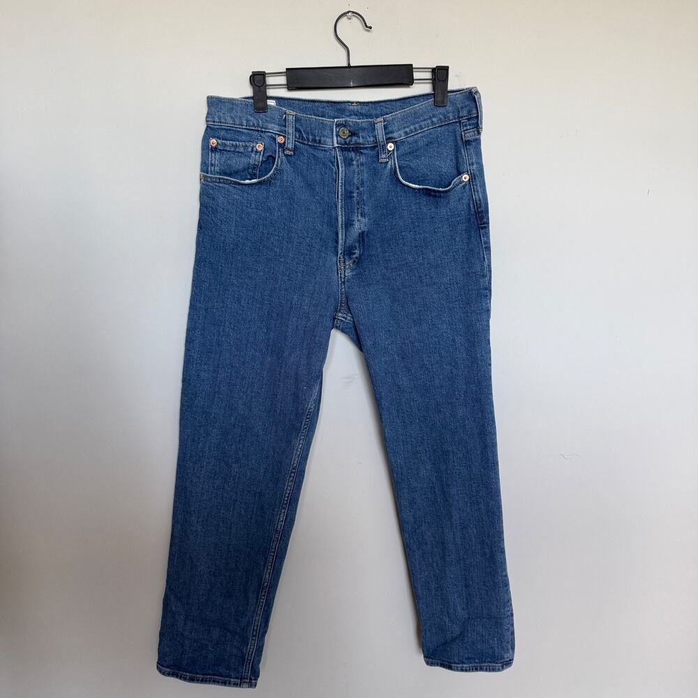 Gap Womens Cheeky High Rise Straight Jeans Size 31/12 R Ankle Classic Denim